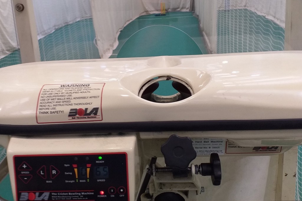 Using the bowling machine — what are we looking at?